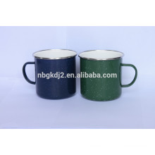 Carbon steel enamel color rull cup with coaing high quality